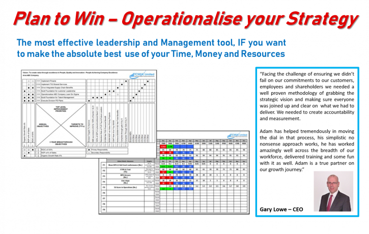 OOperationalise your Strategy